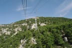 Materialseilbahn „Mont Parnes“ in Athen zum Bau der Funitel